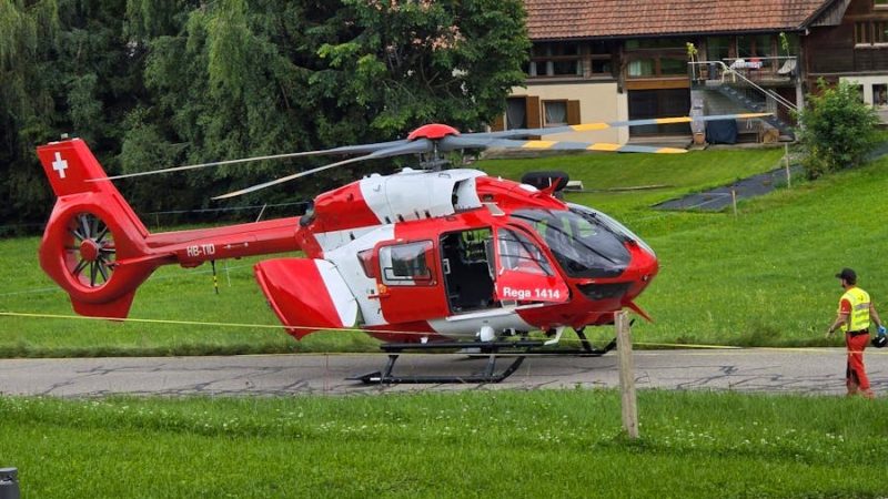 Collision à vélo d’un enfant de 10 ans : intervention héliportée à l’hôpital