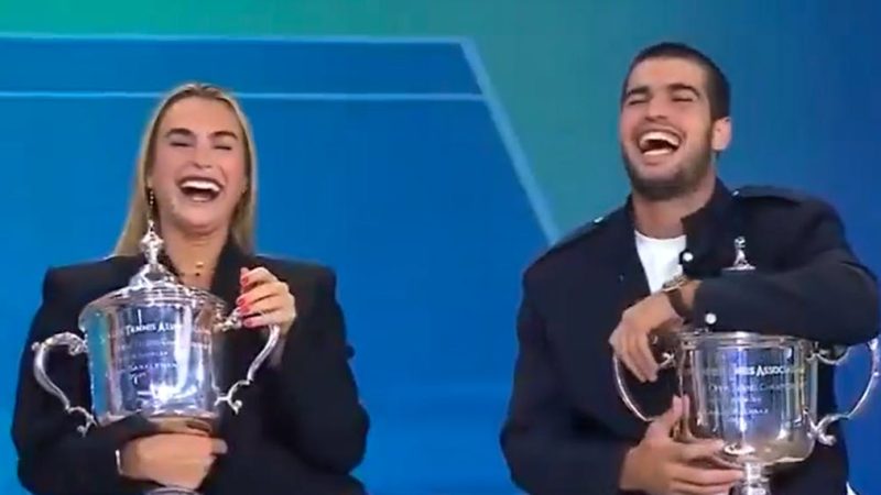 Confusion amusante entre Sabalenka et Alcaraz lors d’une interview télévisée après l’US Open