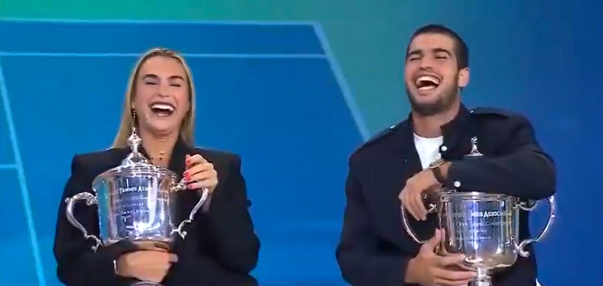 Confusion amusante entre Sabalenka et Alcaraz lors d’une interview télévisée après l’US Open