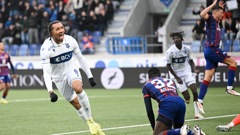 Lausanne-Sport s’impose 5-1 face au FC Bâle et se rapproche du haut du classement